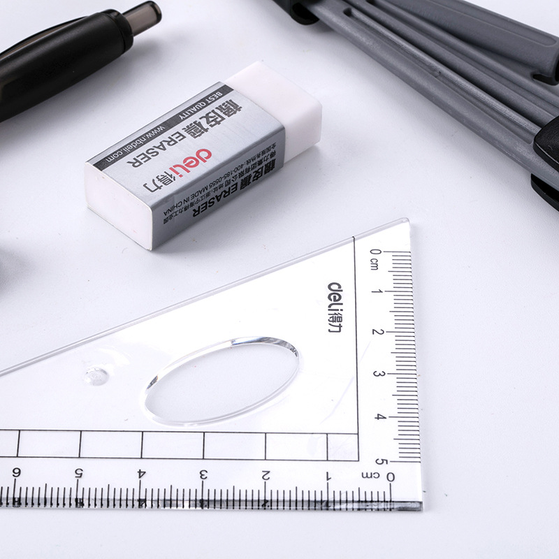 Deli 9591 Compasses Student Drawing Combo 8 Set Compasses Ruler Set Student Stationery