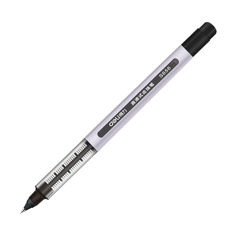 Deli S656 Roller Pen 0.5mm Bullet Straight Liquid Ballpoint Pen Exam Gel Pen Signature Ball Pen 1
