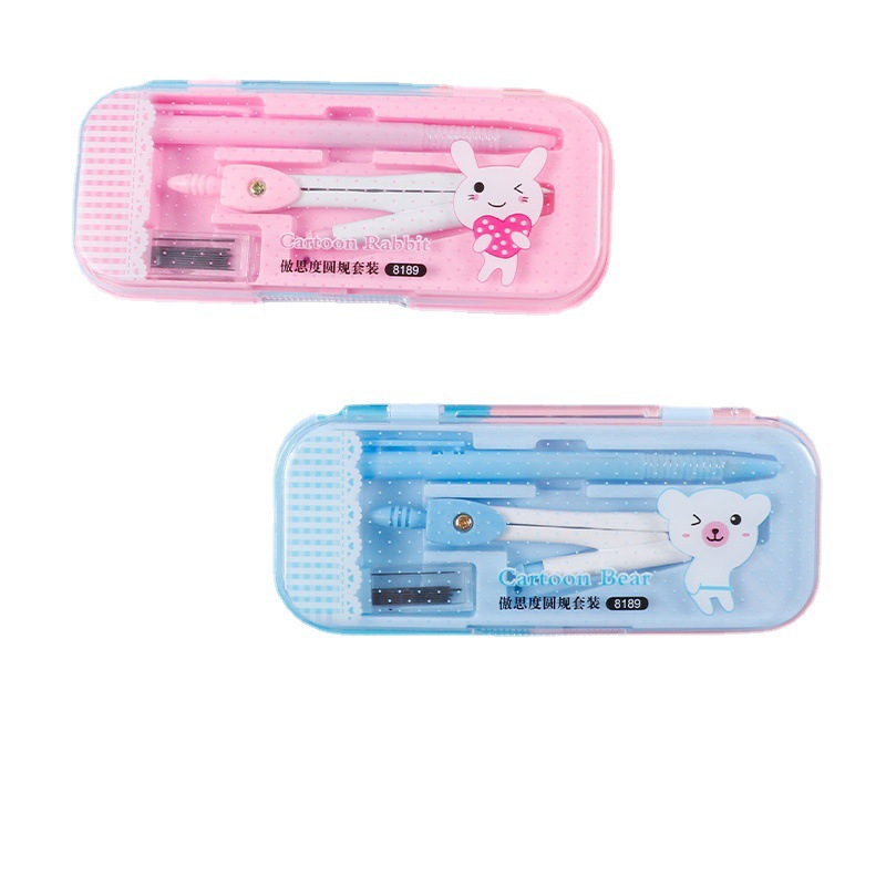 Compasses Combo 8-Piece Set for Student Junior High School Students Learning Office Special Compasses Drawing Geometric Drawing Tool Ruler