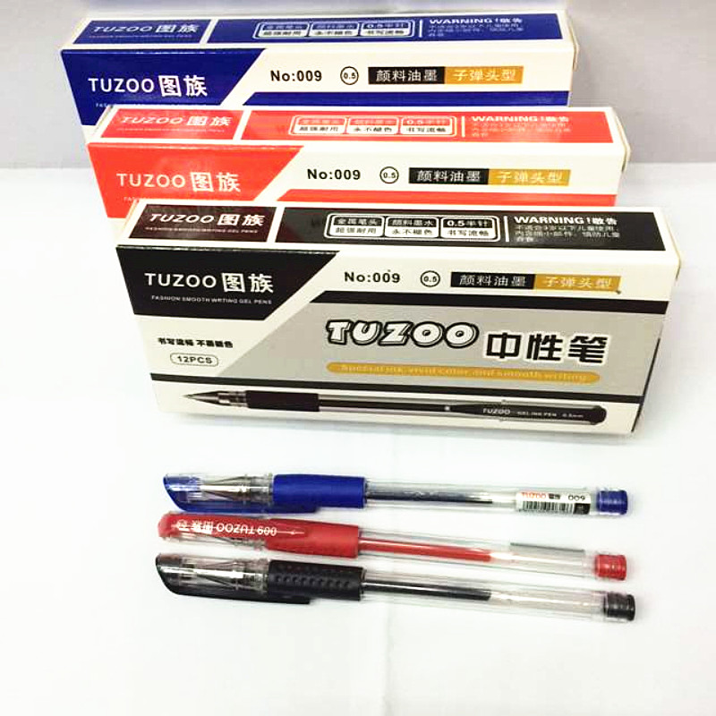 009 Large European Standard Gel Pen 0.5 Ball Pen Signature Pen Office Stationery Wholesale