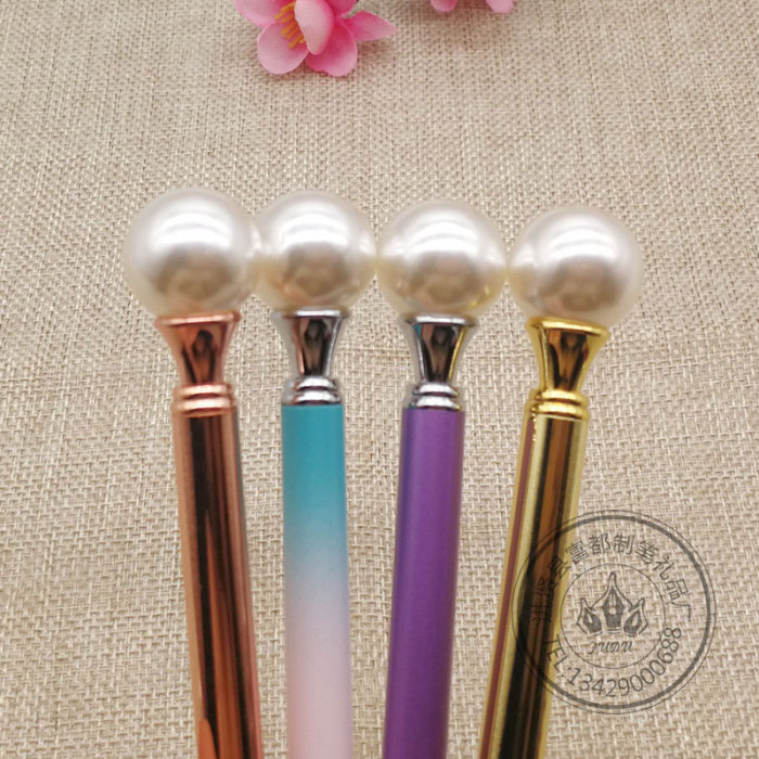 2017 new strange spot wholesale metal ball-point pen high-grade large pearl pen queen magic pole pen 2017 new strange spot wholesale metal ball-point pen high-grade large pearl pen queen magic pole pen