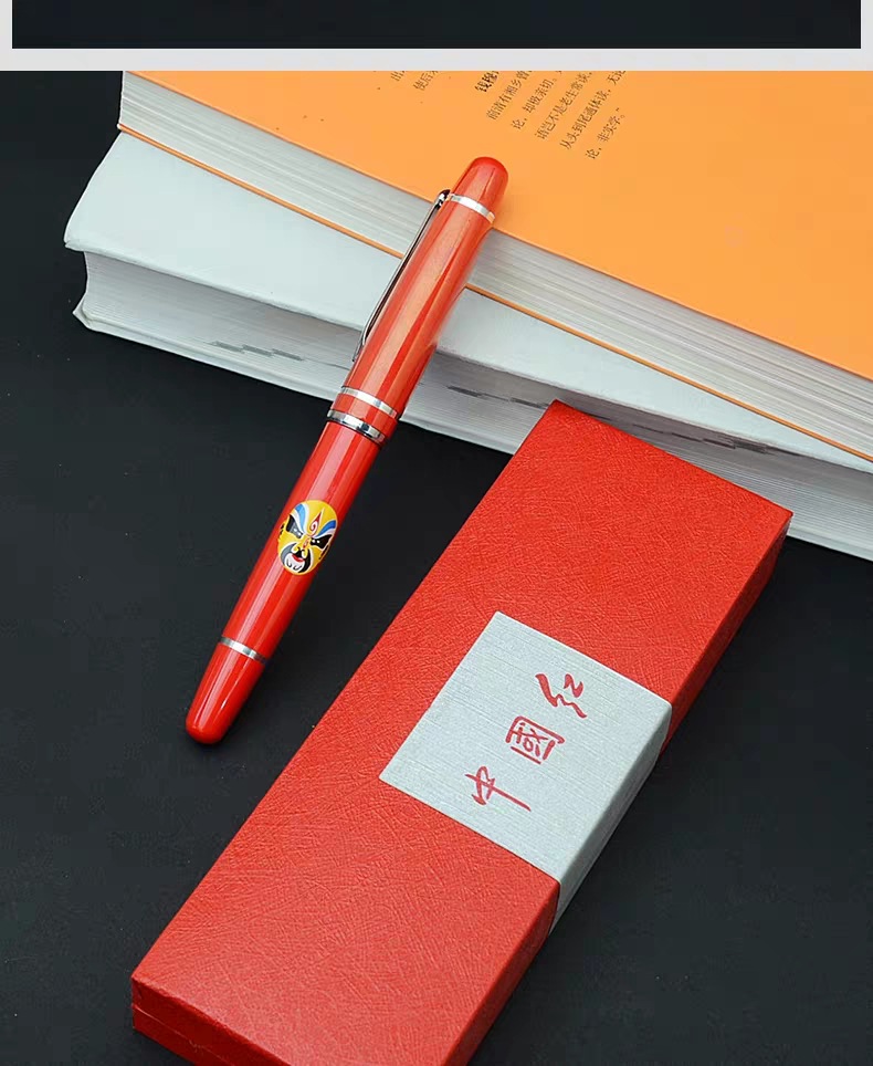 Manufacturers Supply Chinese Red Opera Face Pen Metal Roller Ball Pen Signature Gel Pen Advertising Business Pen Logo Manufacturers Supply Chinese Red Opera Face Pen Metal Roller Ball Pen Signature Gel Pen Advertising Business Pen Logo