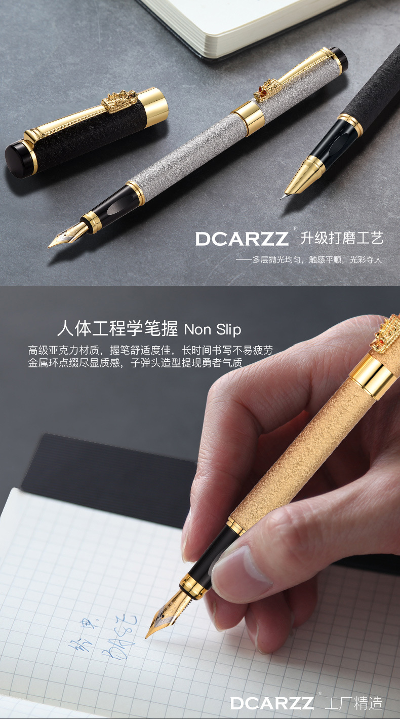 High-End Business Metal Roller Pen Ink Sac Pen Elementary School Student Roller Pen Gift Ball Pen Lettering Package Gift Box High-End Business Metal Roller Pen Ink Sac Pen Elementary School Student Roller Pen Gift Ball Pen Lettering Package Gift Box