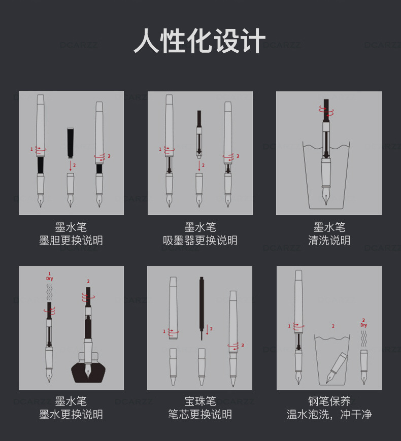 High-End Business Metal Roller Pen Ink Sac Pen Elementary School Student Roller Pen Gift Ball Pen Lettering Package Gift Box High-End Business Metal Roller Pen Ink Sac Pen Elementary School Student Roller Pen Gift Ball Pen Lettering Package Gift Box