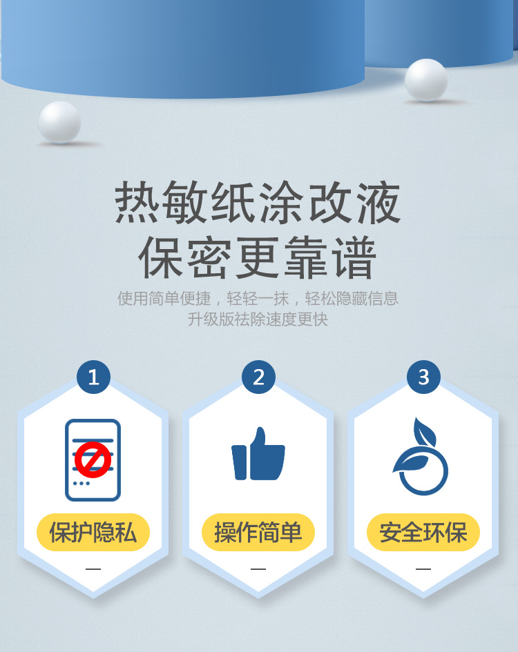 Thermal paper correction fluid express single note handwriting elimination fluid anti-leakage protection privacy OEM Thermal paper correction fluid express single note handwriting elimination fluid anti-leakage protection privacy OEM