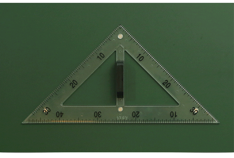 4-Piece Transparent Magnetic Triangular Plate Set Large Protractor Compasses Teaching Aids for Teaching 4-Piece Transparent Magnetic Triangular Plate Set Large Protractor Compasses Teaching Aids for Teaching