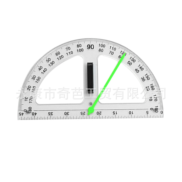 4-Piece Transparent Magnetic Triangular Plate Set Large Protractor Compasses Teaching Aids for Teaching