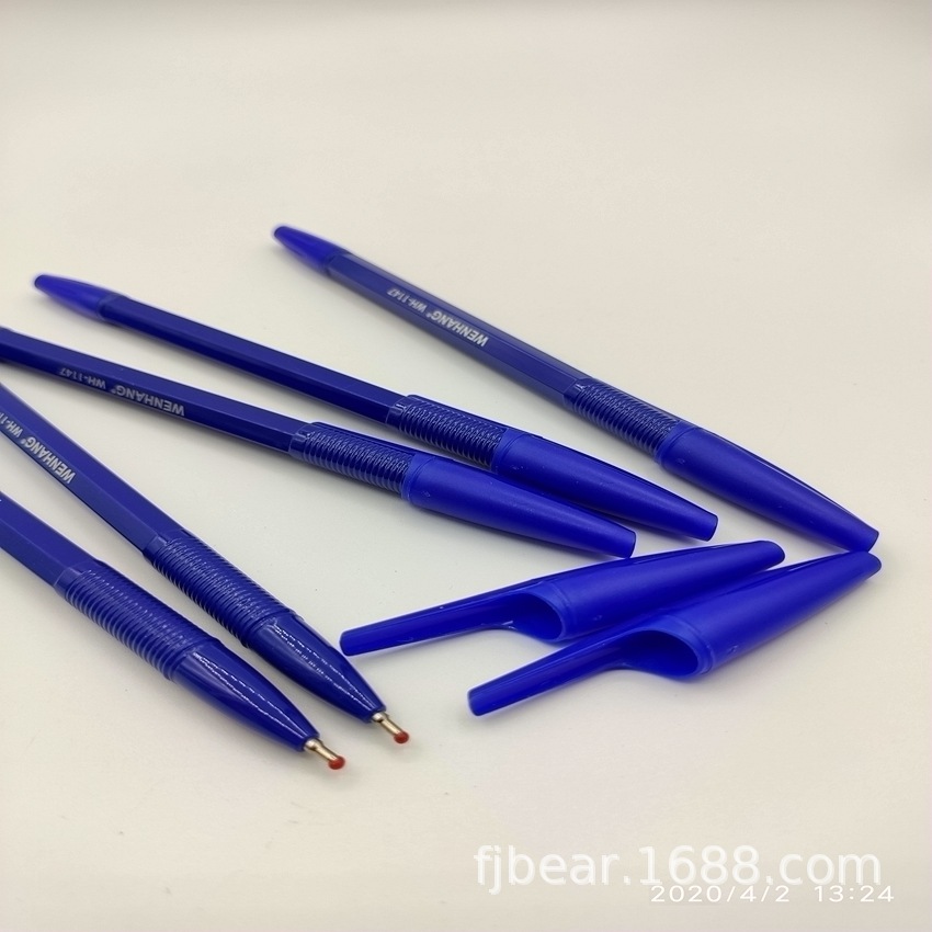 Cl-1147 ball pen non-slip handshake hexagonal pen solid color rod simple ball pen Russian packaging Cl-1147 ball pen non-slip handshake hexagonal pen solid color rod simple ball pen Russian packaging