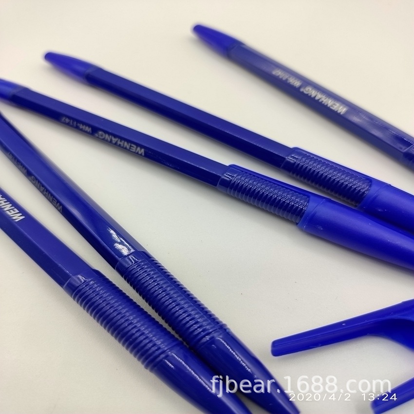 Cl-1147 ball pen non-slip handshake hexagonal pen solid color rod simple ball pen Russian packaging Cl-1147 ball pen non-slip handshake hexagonal pen solid color rod simple ball pen Russian packaging