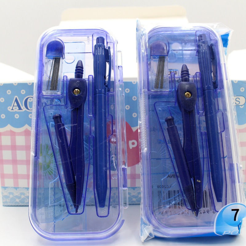 Wholesale Compasses Ruler Set Student Geometric Drawing Ruler Set Plastic Boxed 7-Piece Office Stationery Wholesale Compasses Ruler Set Student Geometric Drawing Ruler Set Plastic Boxed 7-Piece Office Stationery