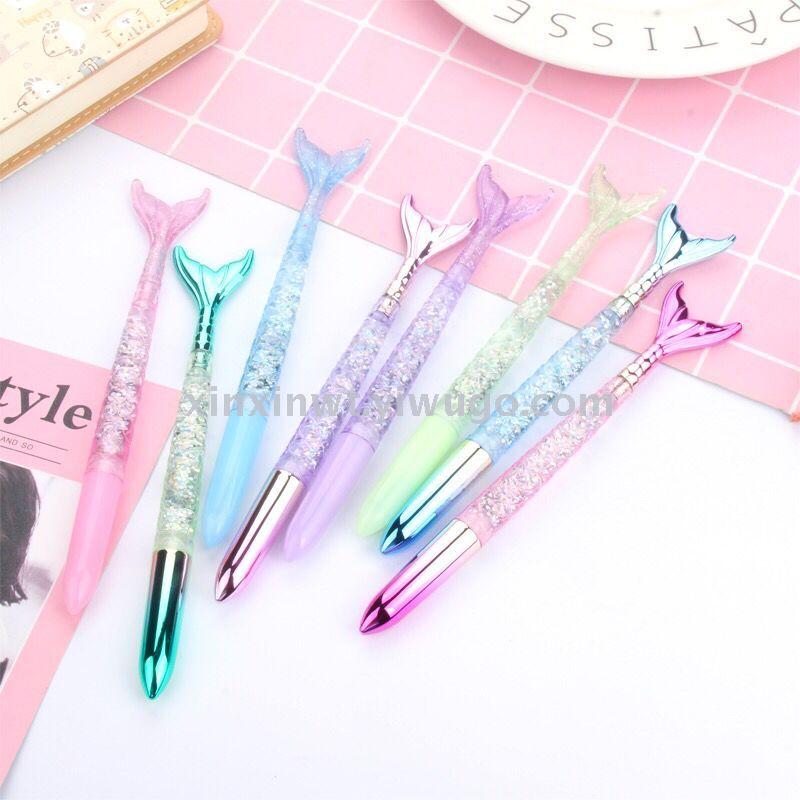 Japanese and Korean Creative New Fresh Girl Heart Student Writing Ball Pen Creative Gradient Fish Gel Pen Quicksand Pink Japanese and Korean Creative New Fresh Girl Heart Student Writing Ball Pen Creative Gradient Fish Gel Pen Quicksand Pink