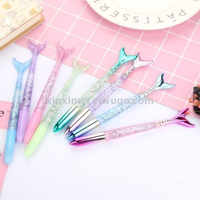 Japanese and Korean Creative New Fresh Girl Heart Student Writing Ball Pen Creative Gradient Fish Gel Pen Quicksand Pink Japanese and Korean Creative New Fresh Girl Heart Student Writing Ball Pen Creative Gradient Fish Gel Pen Quicksand Pink