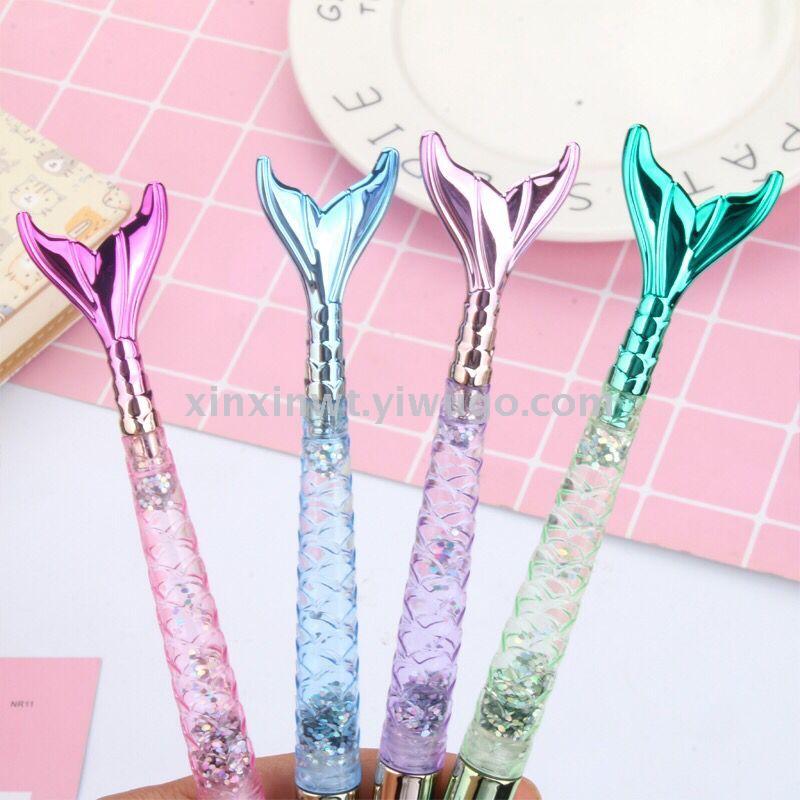 Japanese and Korean Creative New Fresh Girl Heart Student Writing Ball Pen Creative Gradient Fish Gel Pen Quicksand Pink Japanese and Korean Creative New Fresh Girl Heart Student Writing Ball Pen Creative Gradient Fish Gel Pen Quicksand Pink