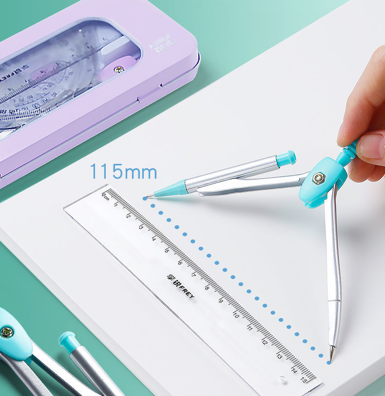 Compasses Ruler Set Set Square Student Stationery Ruler Triangular Plate Primary School Student Ruler Sets Multifunctional Drawing Supplies