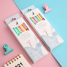 Cartoon Patch Pressing Pen Set Cute Girl Beating 5 Pack Gel Pen Student Writing Signature Ball Pen Cartoon Patch Pressing Pen Set Cute Girl Beating 5 Pack Gel Pen Student Writing Signature Ball Pen