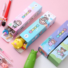 Cartoon Patch Pressing Pen Set Cute Girl Beating 5 Pack Gel Pen Student Writing Signature Ball Pen Cartoon Patch Pressing Pen Set Cute Girl Beating 5 Pack Gel Pen Student Writing Signature Ball Pen
