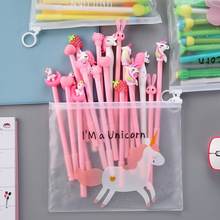 Cartoon Patch Pressing Pen Set Cute Girl Beating 5 Pack Gel Pen Student Writing Signature Ball Pen Cartoon Patch Pressing Pen Set Cute Girl Beating 5 Pack Gel Pen Student Writing Signature Ball Pen