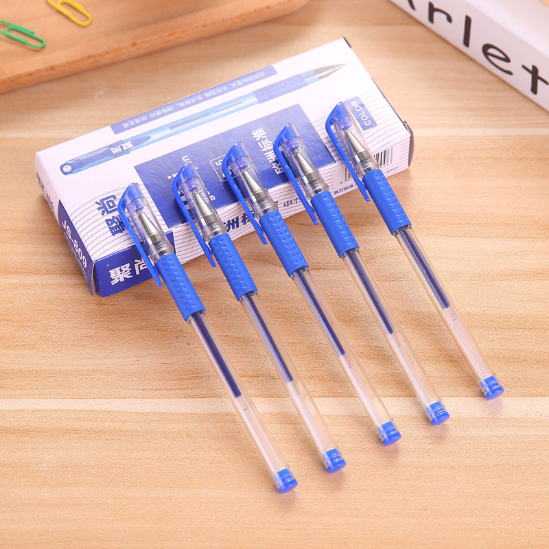 Gel Pen Ball Pen Signature Pen 0.5mm Bullet Black Red Blue Refill Office Study Exam Stationery