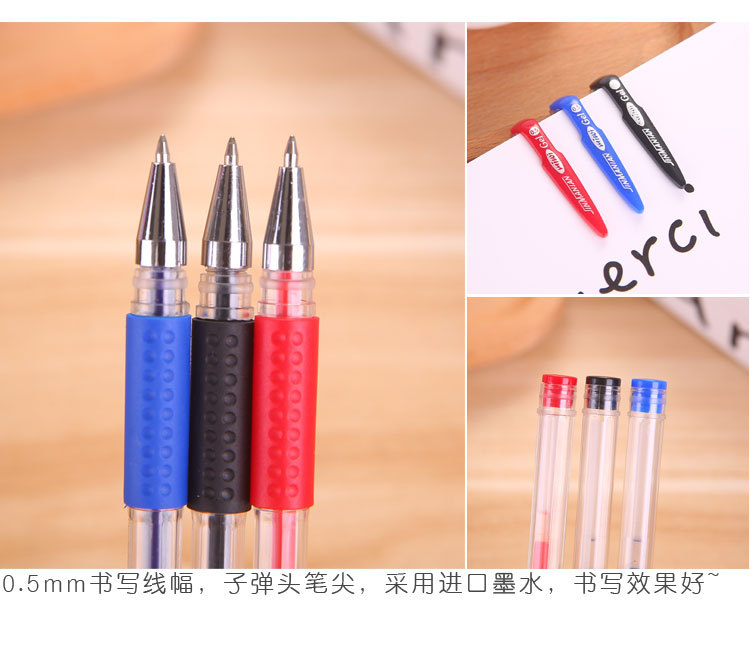 Gel Pen Ball Pen Signature Pen 0.5mm Bullet Black Red Blue Refill Office Study Exam Stationery Gel Pen Ball Pen Signature Pen 0.5mm Bullet Black Red Blue Refill Office Study Exam Stationery