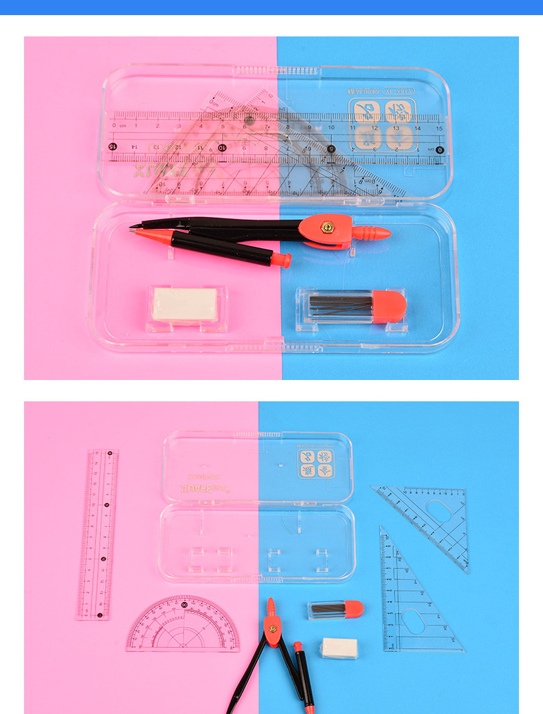 Student Set Compasses Ruler Drawing Ruler Rubber Woodworking Mechanical Drawing Building Drawing Measuring Convenient Tool Student Set Compasses Ruler Drawing Ruler Rubber Woodworking Mechanical Drawing Building Drawing Measuring Convenient Tool