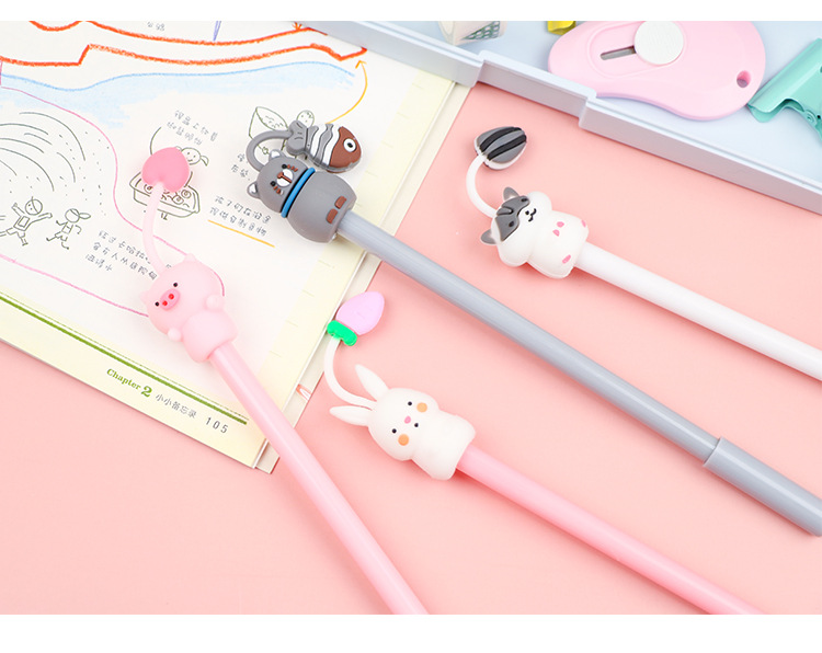 Korean Creative Cartoon Cute Pet Garden Gel Pen Simple Cute Student Exam Ball Pen Writing Signature Pen Korean Creative Cartoon Cute Pet Garden Gel Pen Simple Cute Student Exam Ball Pen Writing Signature Pen