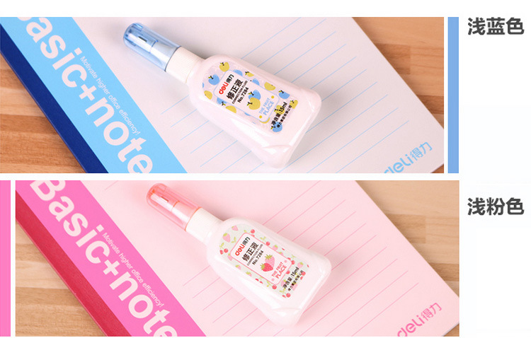 Judian Deli/Deli Correction Fluid 7284 Korean Creative Correction Fluid Cute Student Correction Fluid 15ml Judian Deli/Deli Correction Fluid 7284 Korean Creative Correction Fluid Cute Student Correction Fluid 15ml