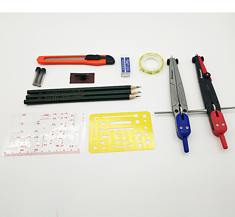 Golden Monkey Multifunctional Drawing Package Construction Machinery Engineering Drawing Cartography Drawing Tools Set Compasses 5025 Golden Monkey Multifunctional Drawing Package Construction Machinery Engineering Drawing Cartography Drawing Tools Set Compasses 5025