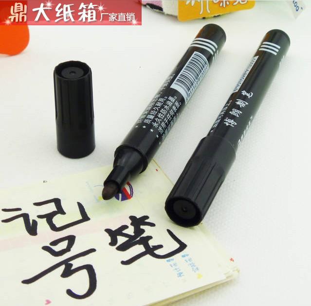 Black Marking Pen Boxed Marker Warehouse Packaging Ball Pen Oily Thick Head Large Capacity Office Stationery Black Marking Pen Boxed Marker Warehouse Packaging Ball Pen Oily Thick Head Large Capacity Office Stationery