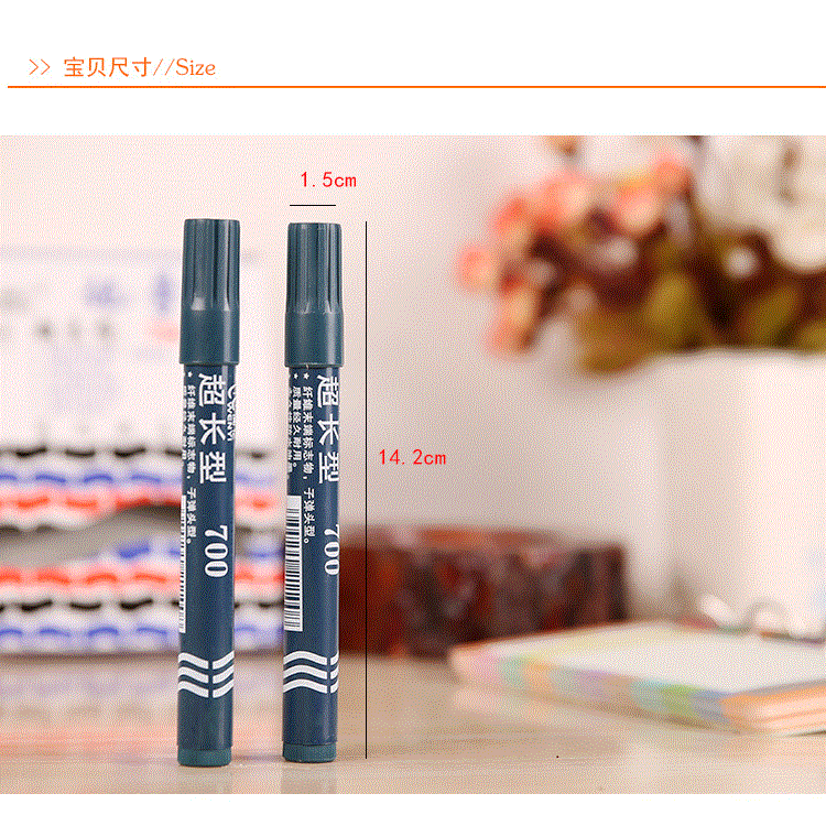 Black Marking Pen Boxed Marker Warehouse Packaging Ball Pen Oily Thick Head Large Capacity Office Stationery Black Marking Pen Boxed Marker Warehouse Packaging Ball Pen Oily Thick Head Large Capacity Office Stationery