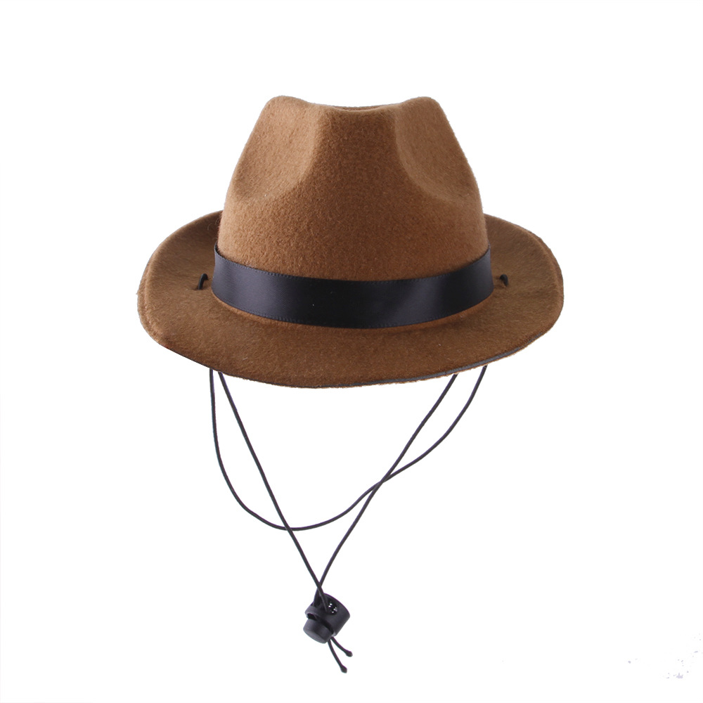 Factory Wholesale New Pet Hat Dog Cowboy Hat Triangular Binder Suit Headgear Cat Funny Headdress