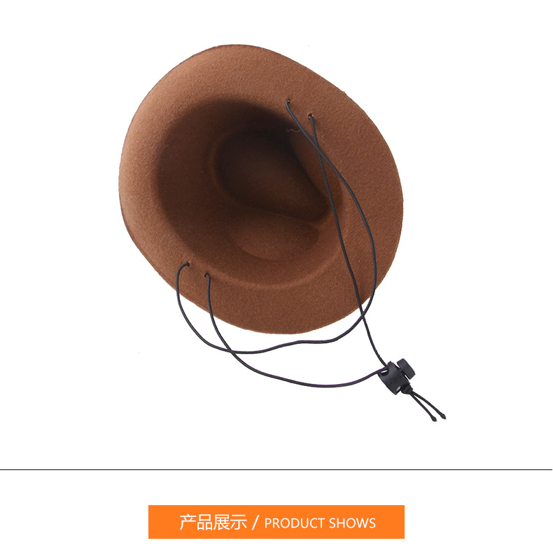 Factory Wholesale New Pet Hat Dog Cowboy Hat Triangular Binder Suit Headgear Cat Funny Headdress