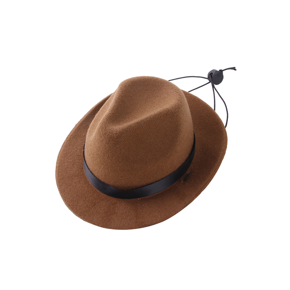 Factory Wholesale New Pet Hat Dog Cowboy Hat Triangular Binder Suit Headgear Cat Funny Headdress