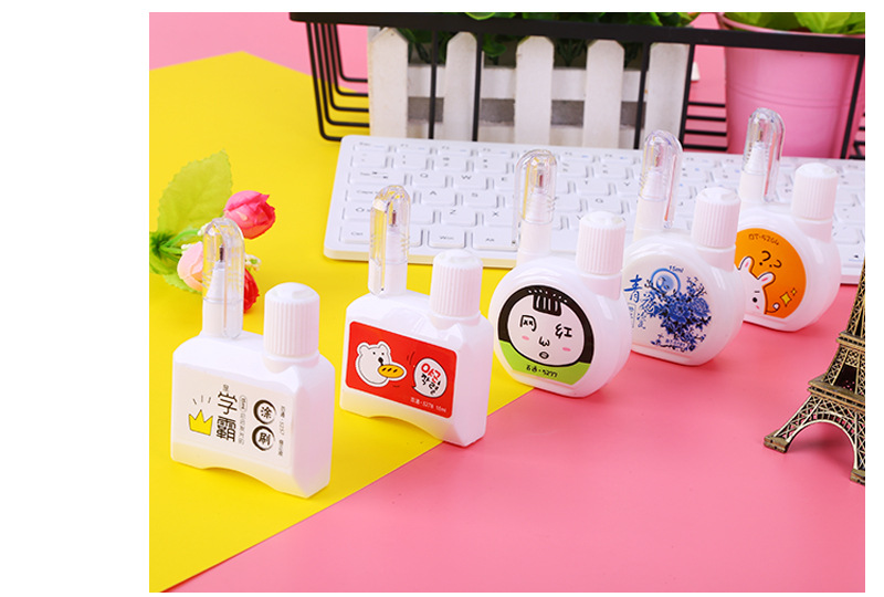 Baitong Correction Fluid Quick-Drying Type Correction Fluid Personality Correction Pen Correction Pen Correction Pen Double-Headed Brush Correction Fluid Baitong Correction Fluid Quick-Drying Type Correction Fluid Personality Correction Pen Correction Pen Correction Pen Double-Headed Brush Correction Fluid