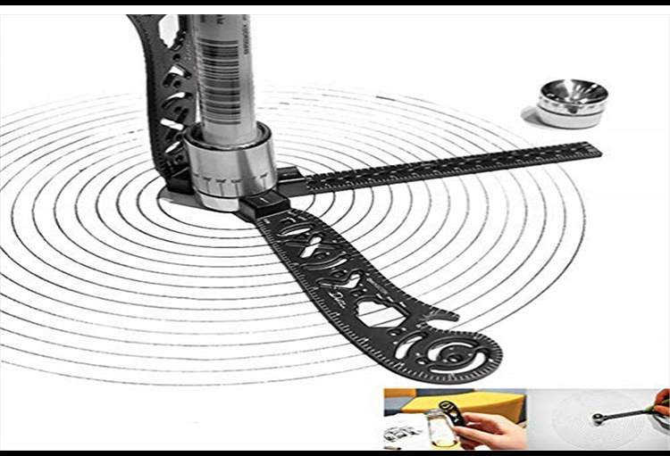 Hot Sale Drawing Compass Multifunctional Drawing Ruler Creative Magnetic Drawing Drawing Ruler Compasses
