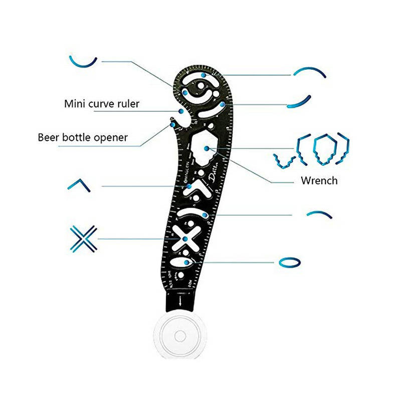 Hot Sale Drawing Compass Multifunctional Drawing Ruler Creative Magnetic Drawing Drawing Ruler Compasses