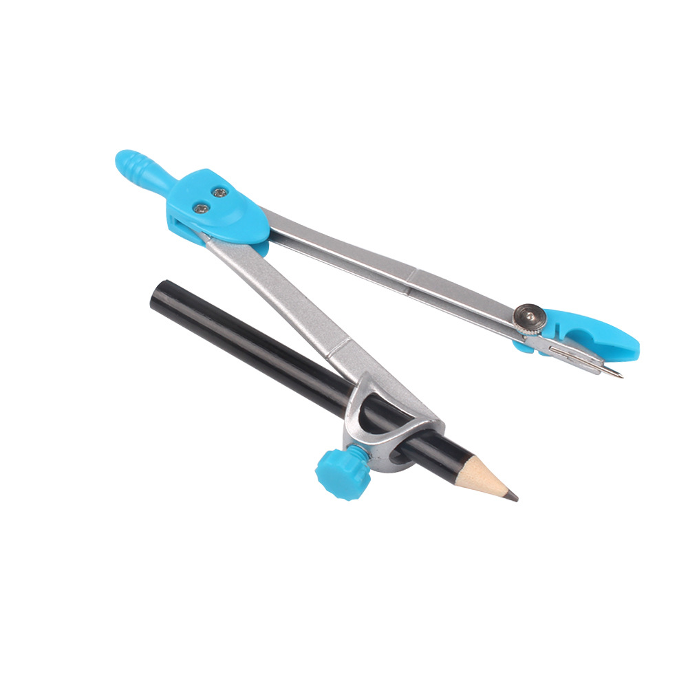 10-Piece Student Metal Compass Set Student Children Drawing 10-Piece Set Compasses Ruler Set Wholesale
