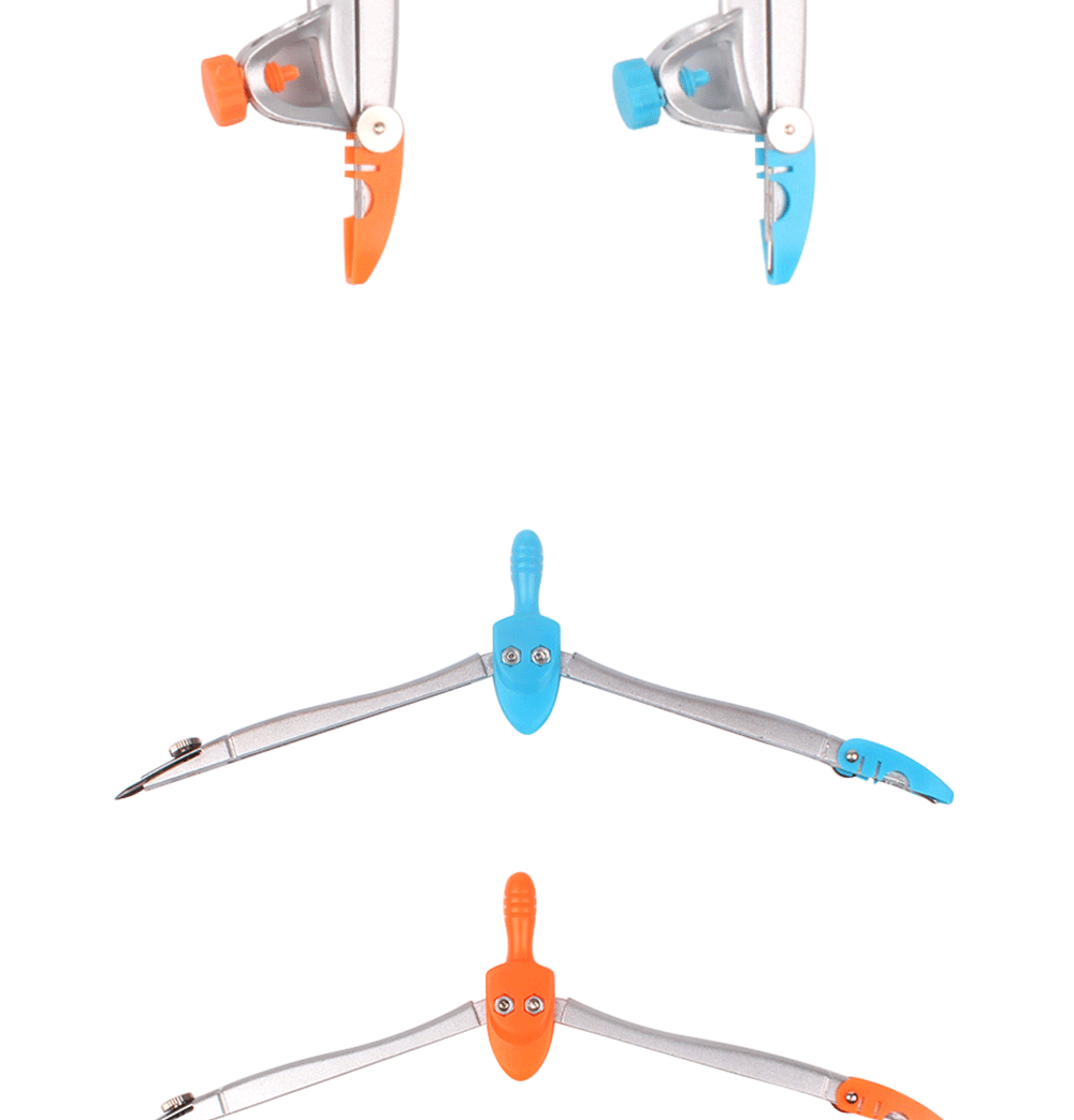 10-Piece Student Metal Compass Set Student Children Drawing 10-Piece Set Compasses Ruler Set Wholesale