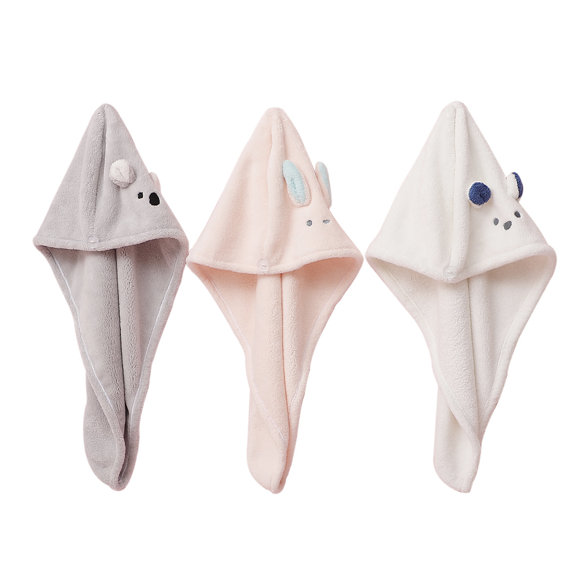Cap Micron NonSlip Yarn Triangular Binder Shower Cap Coral Velvet WaterAbsorbing QuickDrying Hair Drying Towel