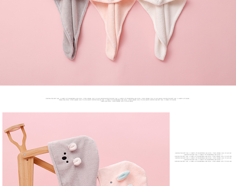Cap Micron NonSlip Yarn Triangular Binder Shower Cap Coral Velvet WaterAbsorbing QuickDrying Hair Drying Towel