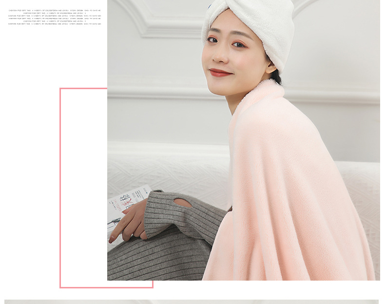 Cap Micron NonSlip Yarn Triangular Binder Shower Cap Coral Velvet WaterAbsorbing QuickDrying Hair Drying Towel