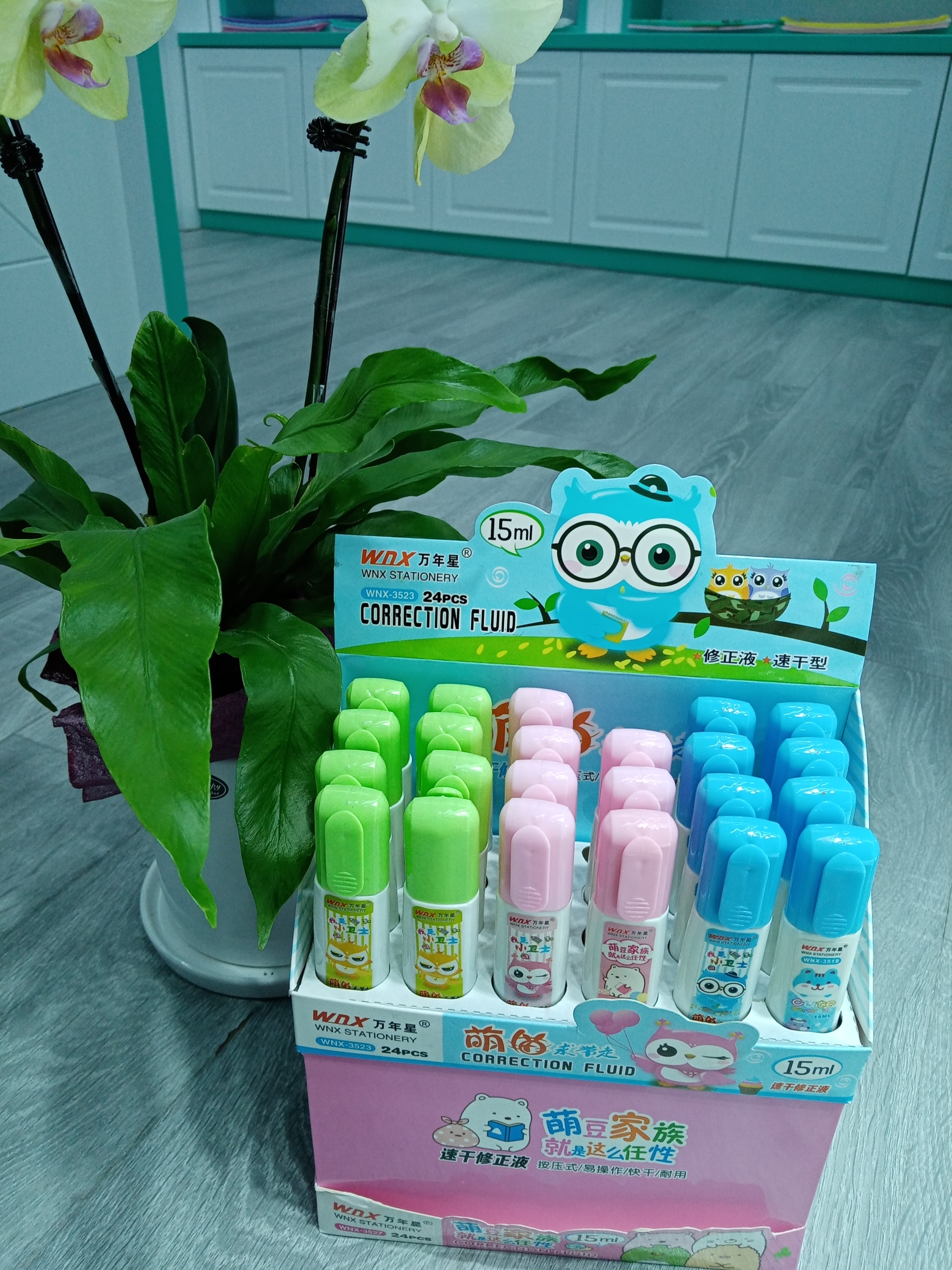 Correction Fluid Correction Fluid Correction Pen Wholesale Cute Primary School Student Correction Fluid Cartoon Safe Non-Toxic Quick-Drying Miscoating Liquid