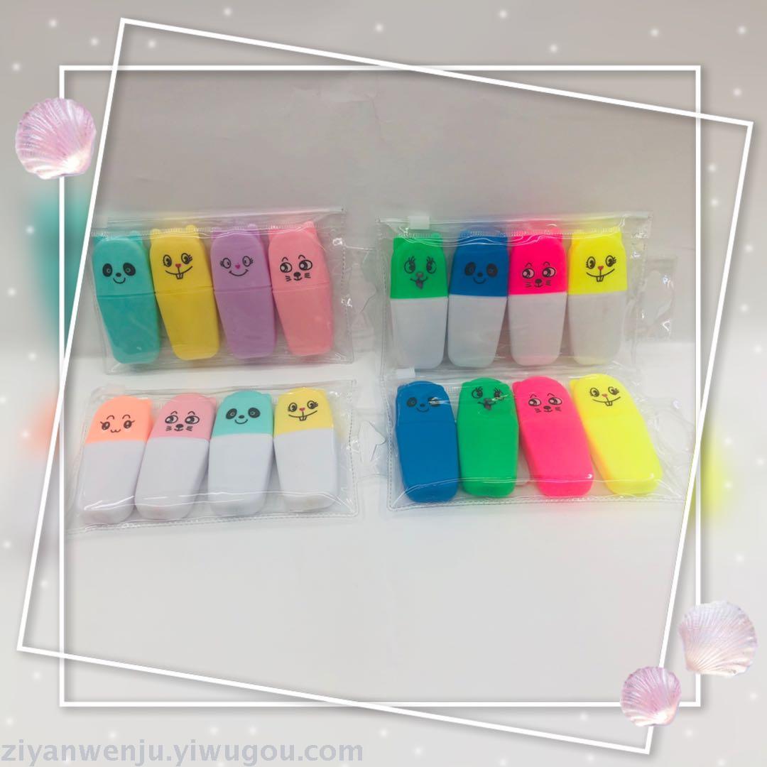 New mole macaron color buff your highlighter colored marker graffiti highlighter can print logos