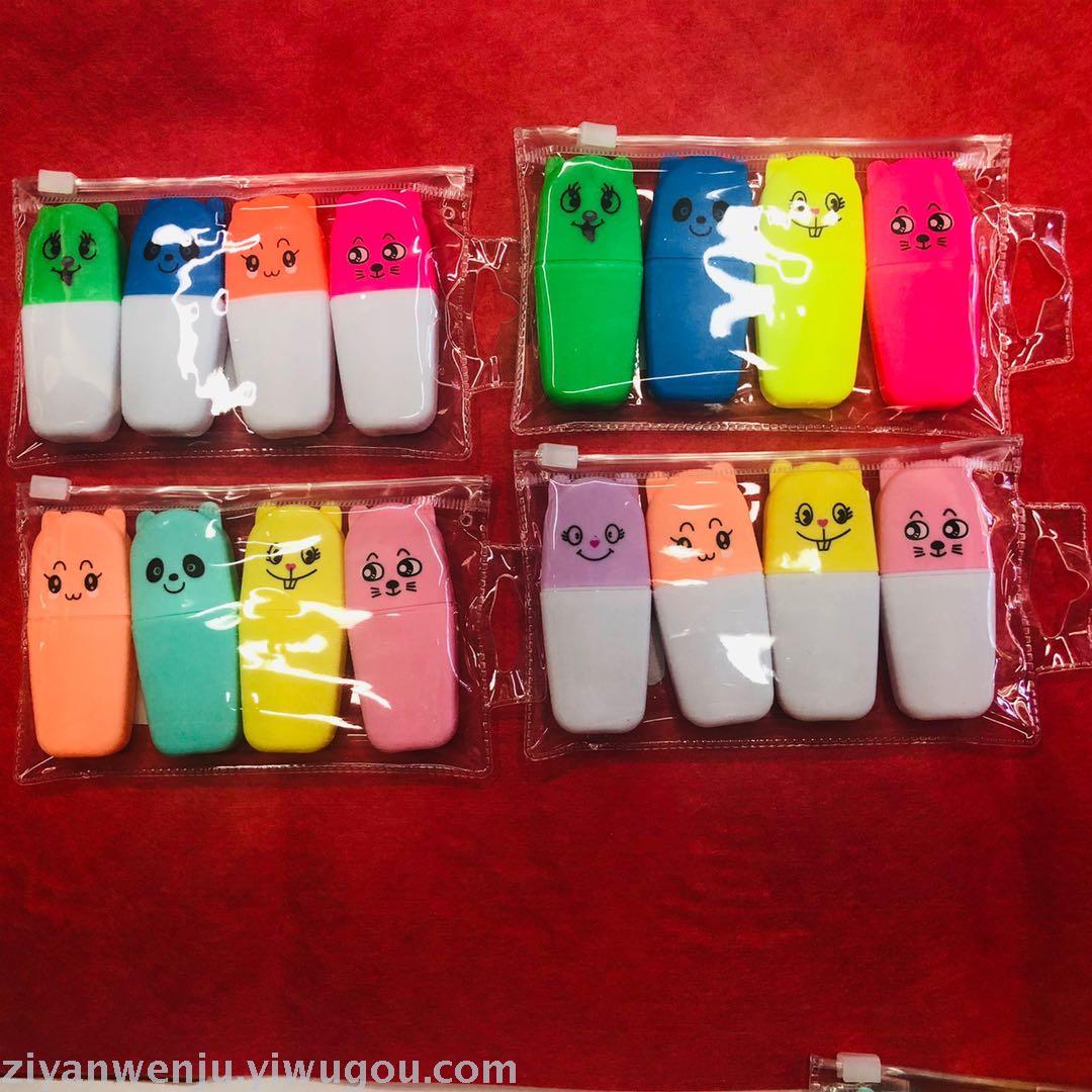 New mole macaron color buff your highlighter colored marker graffiti highlighter can print logos