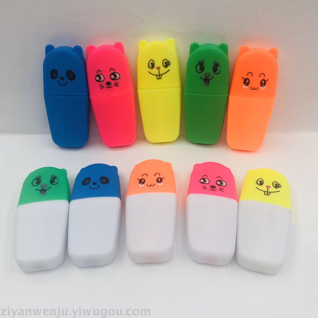 New mole macaron color buff your highlighter colored marker graffiti highlighter can print logos