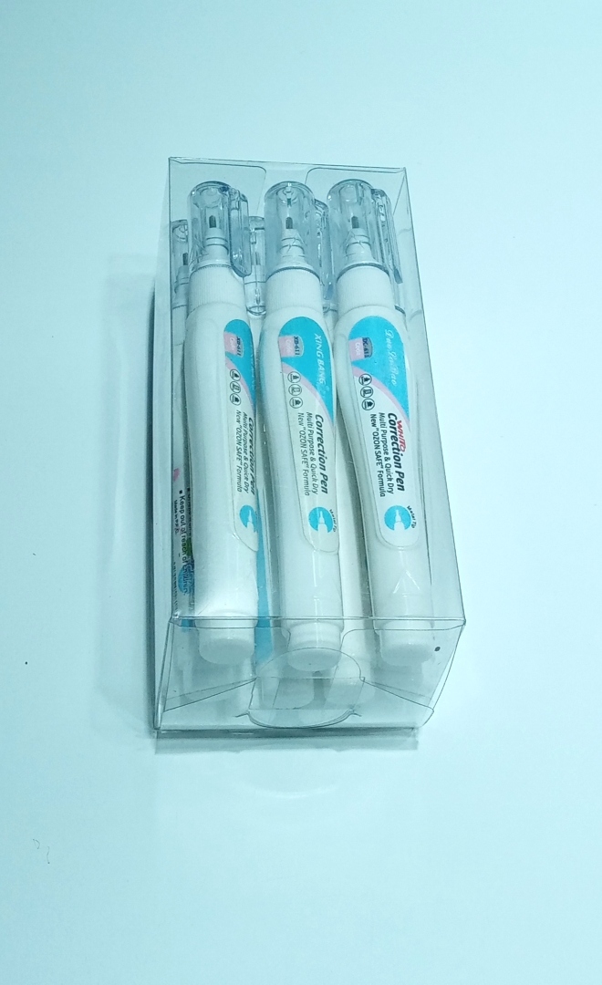Correction Pen Correction Fluid White Student Pen-Type Steel Head Seamless Correction Fluid Strong Coverage Non-Toxic Correction Fluid Quick-Drying