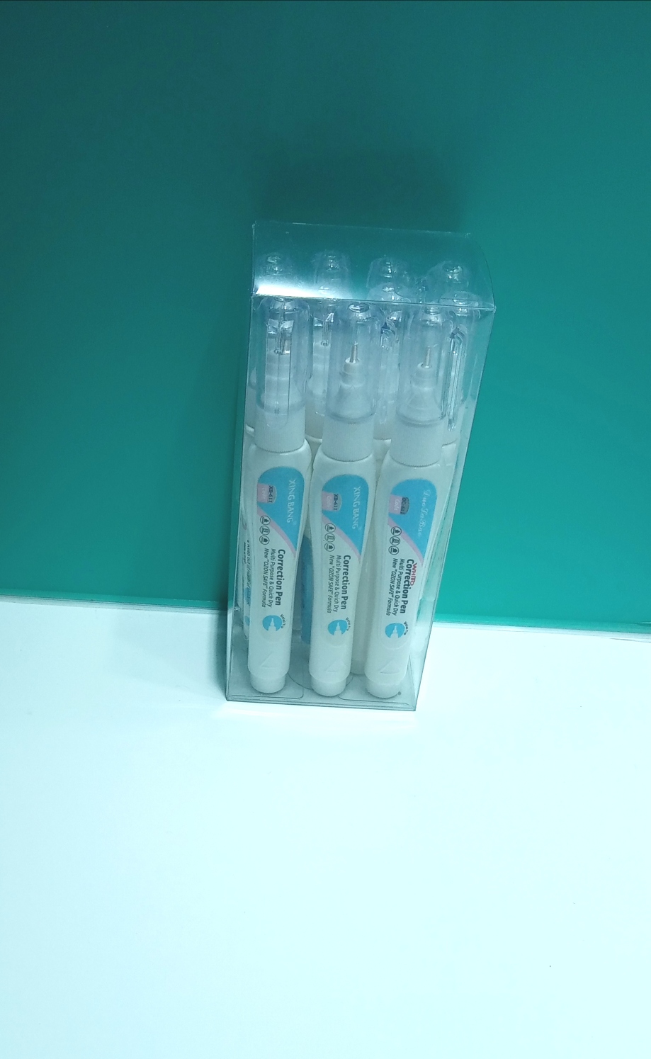 Correction Pen Correction Fluid White Student Pen-Type Steel Head Seamless Correction Fluid Strong Coverage Non-Toxic Correction Fluid Quick-Drying