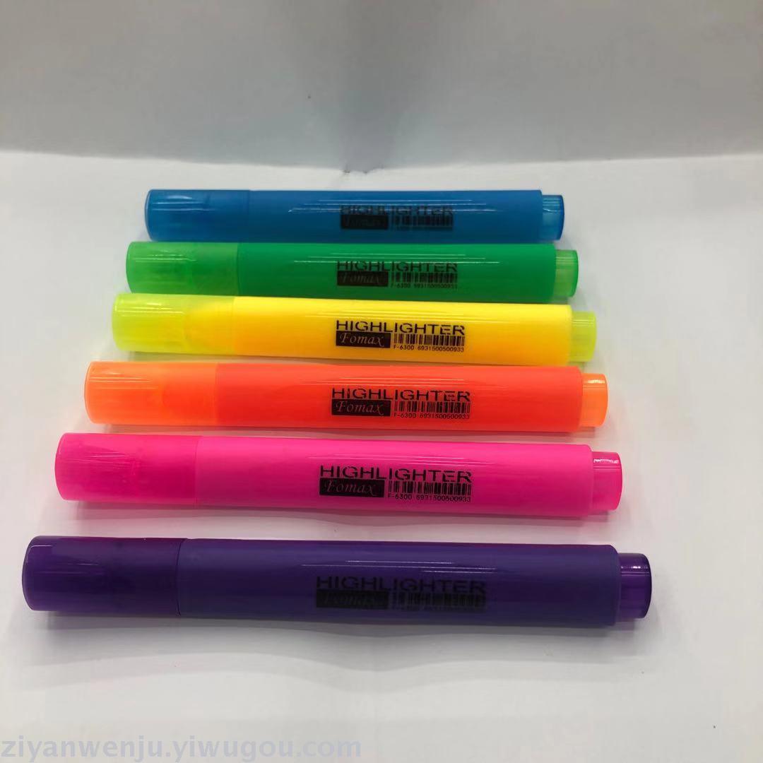 Fomax triangle high volume highlighter thick macaron candy colored highlighter
