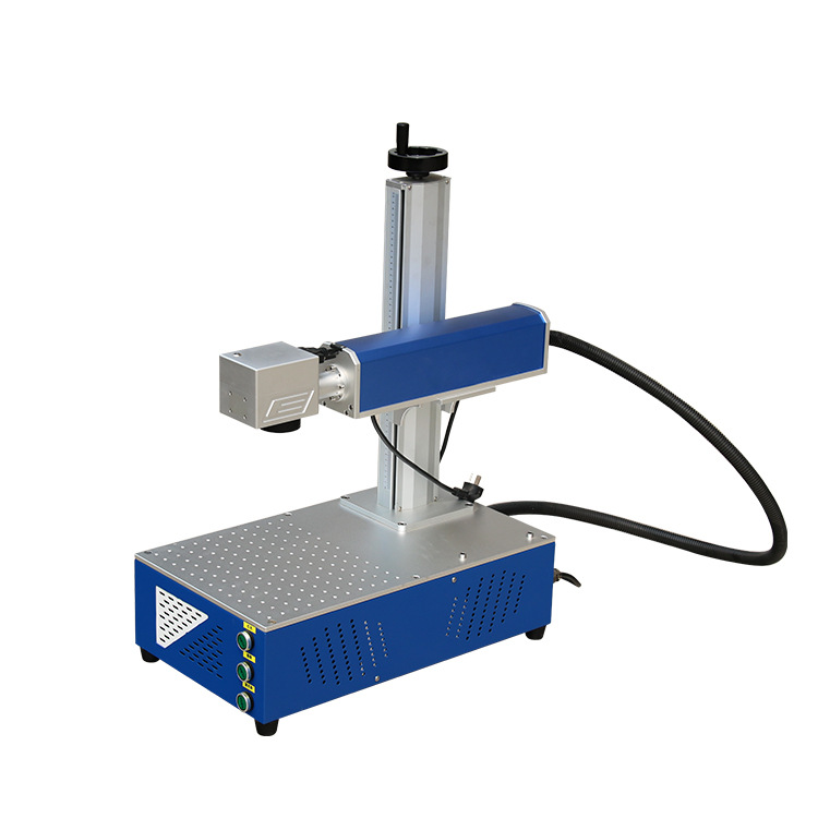 Baiju 20W Small Desktop Fiber Laser Marking Machine Metal Tag Pencil Cola Lettering Engraving Machine