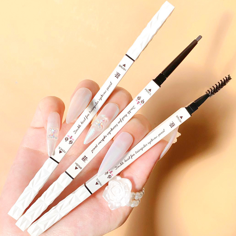 Xixi Little Bunny Dazzling Eye-Catching Ultra-Fine Eyebrow Pencil Distinct Look Beginner Naturally Waterproof Easy to Color Not Smudge