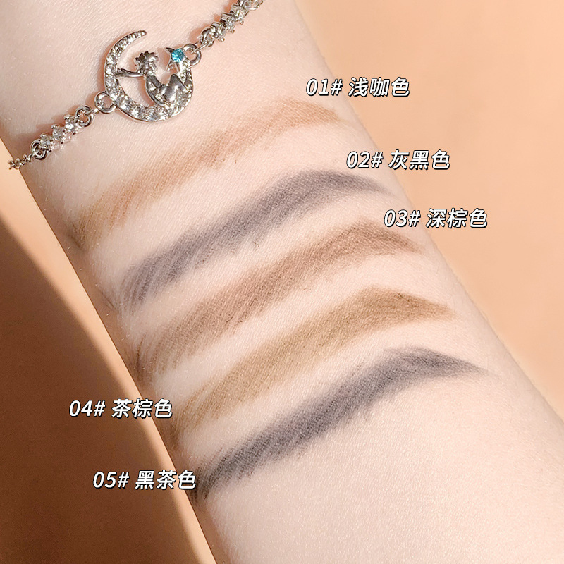 Xixi Little Bunny Dazzling Eye-Catching Ultra-Fine Eyebrow Pencil Distinct Look Beginner Naturally Waterproof Easy to Color Not Smudge